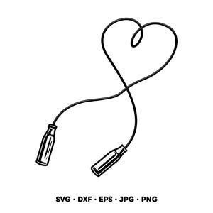 Imagem vetorial PNG de corda de pular (SVG) (Download digital instantâneo)