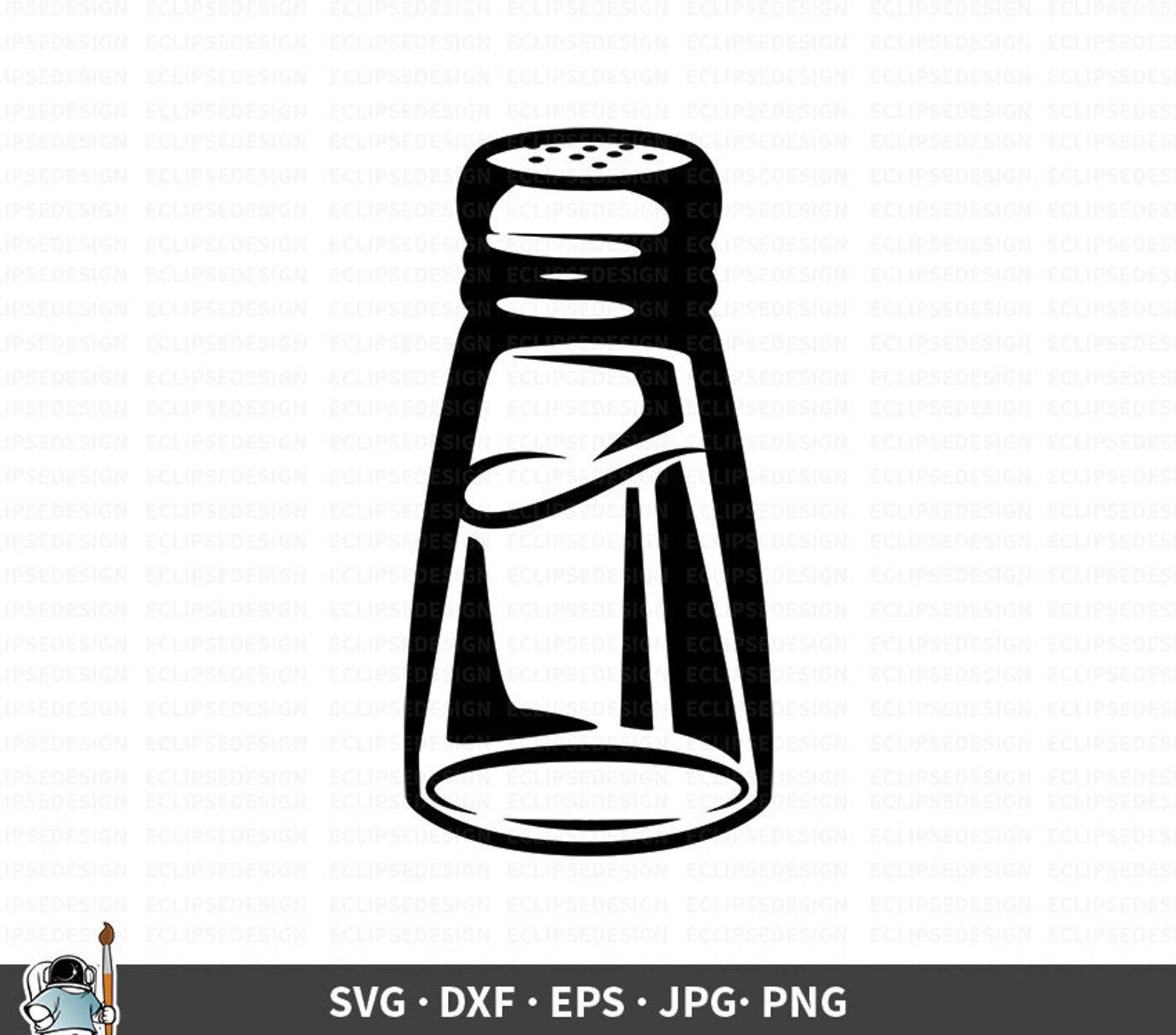 Salt Shaker SVG Salt Vector Salt Shaker Clipart Kitchen Etsy