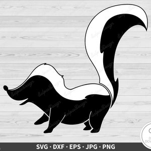Skunk SVG-illustraties gesneden bestand silhouet direct digitaal downloaden