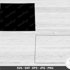 Wyoming SVG State Clip Art Cut File Silhouette Instant Digital Download