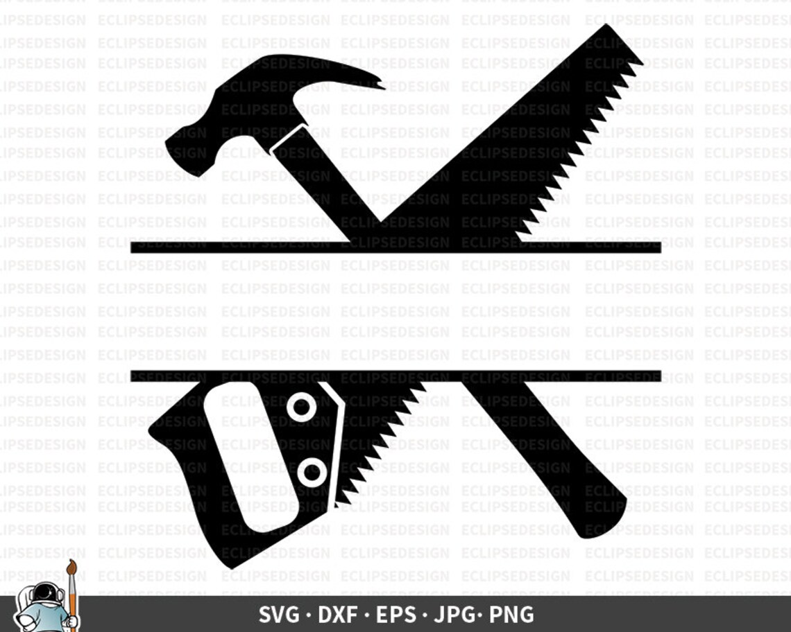 Saw and Hammer SVG Construction Vector Saw Clipart Hammer Etsy