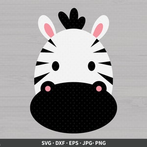 Zebra Gesicht Svg Zebra Svg Zebra Clipart Geschnitten Etsy