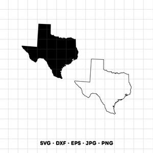 Texas State SVG Clipart PNG Cricut Silhouette (Instant Digital Download)