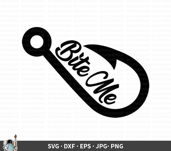 Download Fishing Svg Bite Me Vector Fishing Clipart Fishing Cricut Etsy
