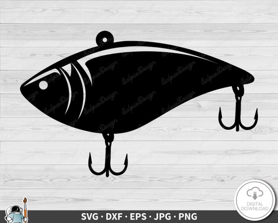 Fishing Lure SVG Clip Art Cut File Silhouette Dxf Eps Png Jpg Instant  Digital Download -  Canada