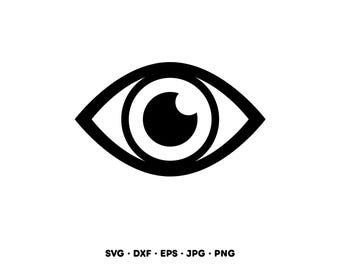 Öga Ögonglob SVG Clipart PNG (Digital Nedladdning Direkt)