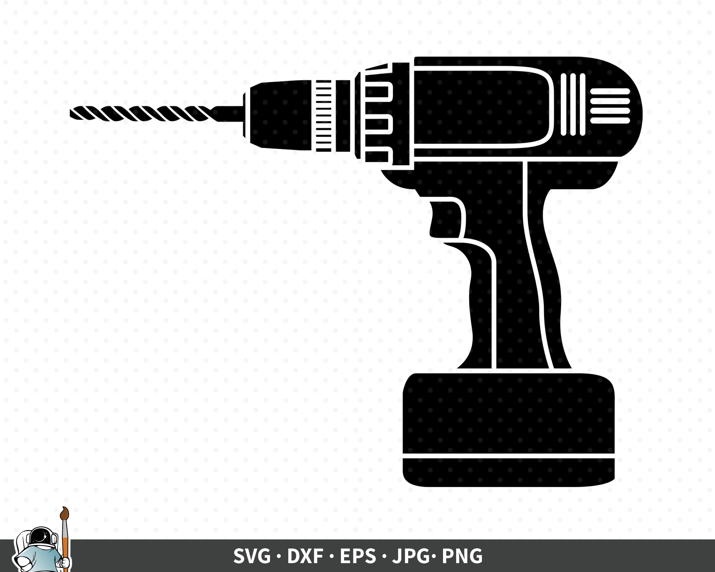 Drill SVG Tools Vector Power Drill Clipart Drill Cricut Etsy