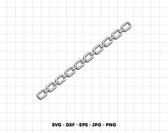 Chains Links SVG Clipart PNG Cricut Silhouette (Instant Digital Download)
