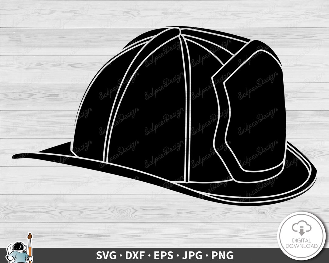 Canada Fire Hat Fireman Hat SVG Clip Art Cut File Silhouette Instant Digital Download ...
