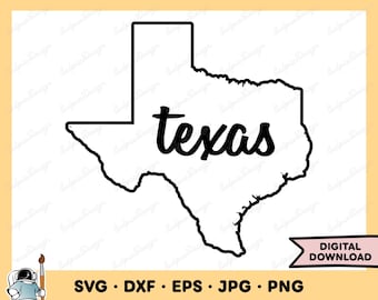 Texas SVG Clipart PNG (Instant Digital Download)