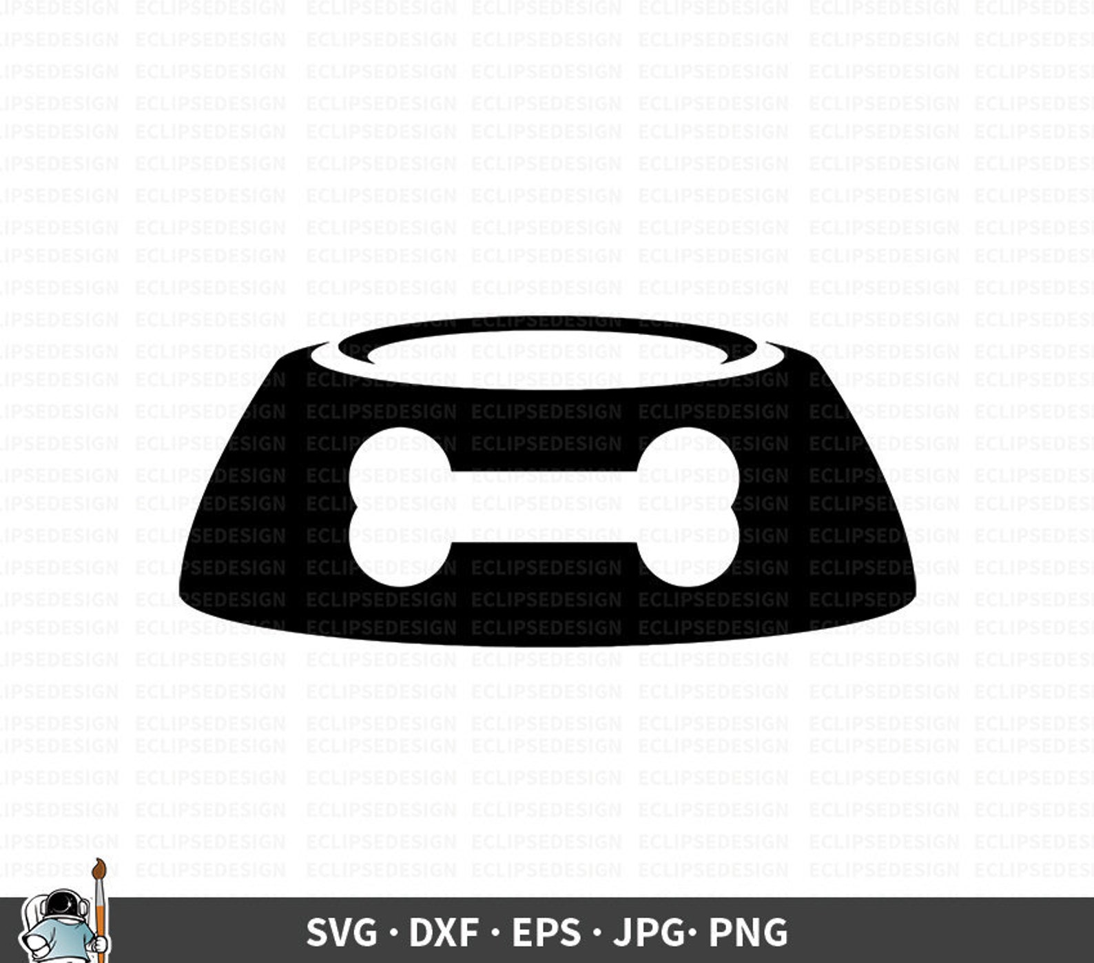 Dog Bowl SVG Dog Bowl Vector Dog Bowl Clipart Dog Bowl Etsy