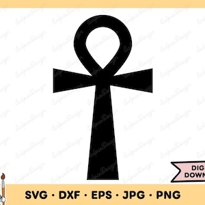 Egyptian Ankh SVG Ankh Clip Art Ankh Cut File Silhouette Instant Digital Download