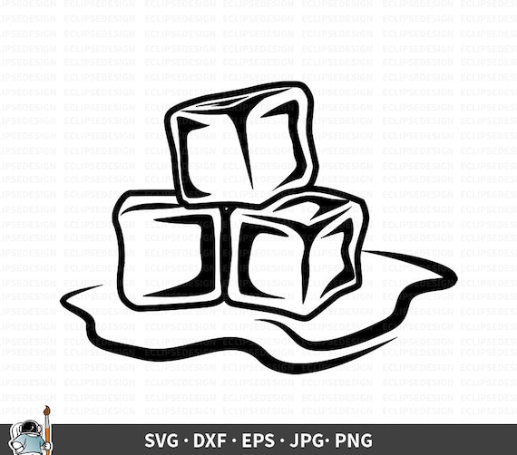 Download Melting Ice Cubes Svg Ice Cubes Clipart Ice Cubes Vector Etsy