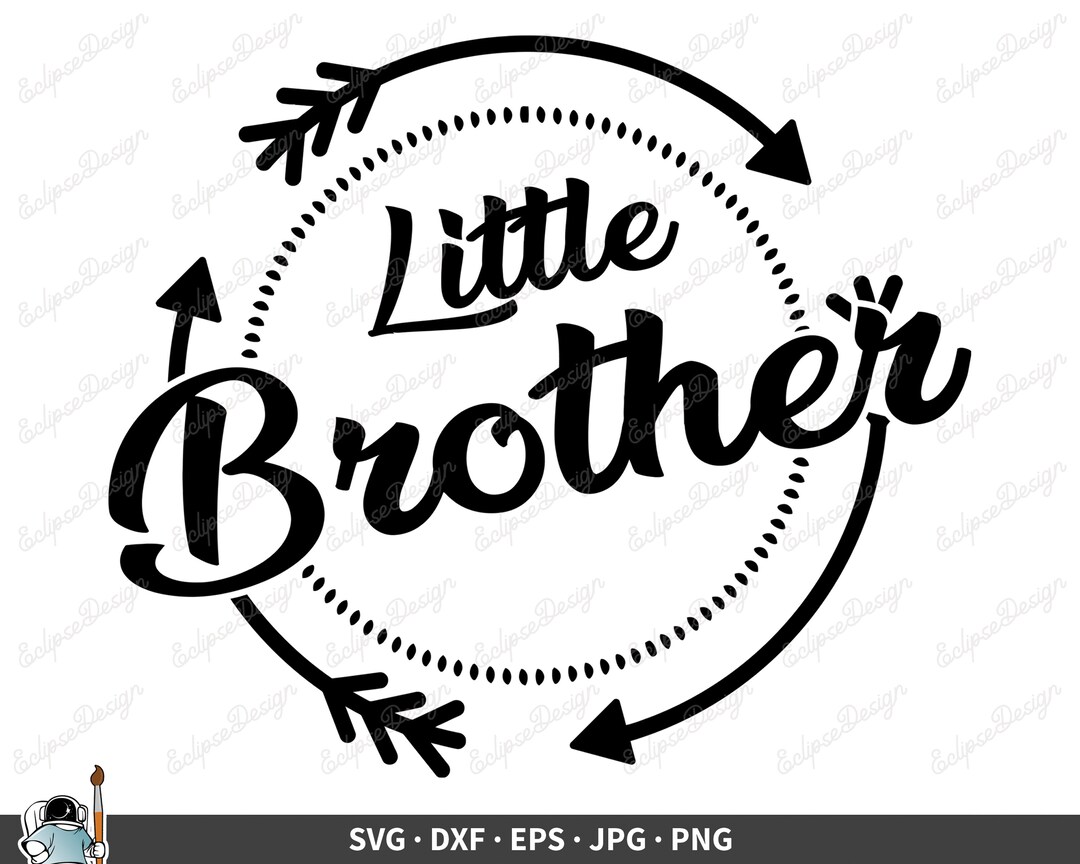 Little Brother Arrows SVG Clip Art Cut File Silhouette Dxf - Etsy