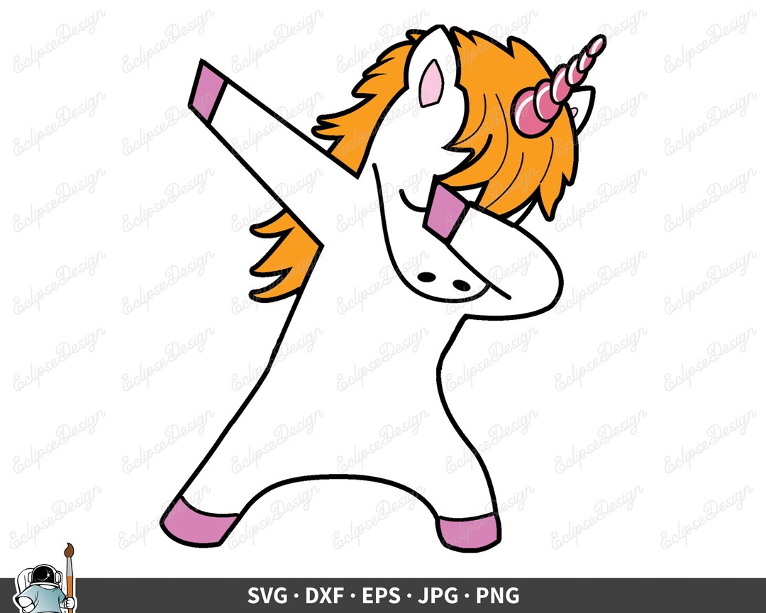 Magical Dancing Dabbing Unicorn SVG Clip Art Cut File - Etsy