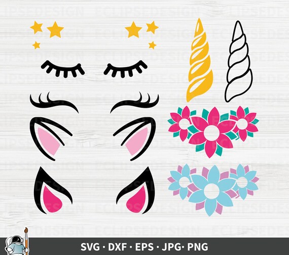 Download Clip Art Unicorn Horn Svg Unicorn Svg Unicorn Kit Svg Unicorn Cricut Unicorn Eyelash Jpg Png Dxf Eps Unicorn Head Clip Art Unicorn Face Clipart Art Collectibles