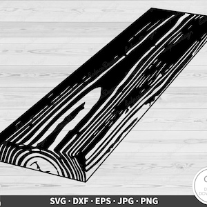 Tablón de madera SVG madera Clip Art Archivo de corte Silueta Descarga digital instantánea dxf eps png jpg