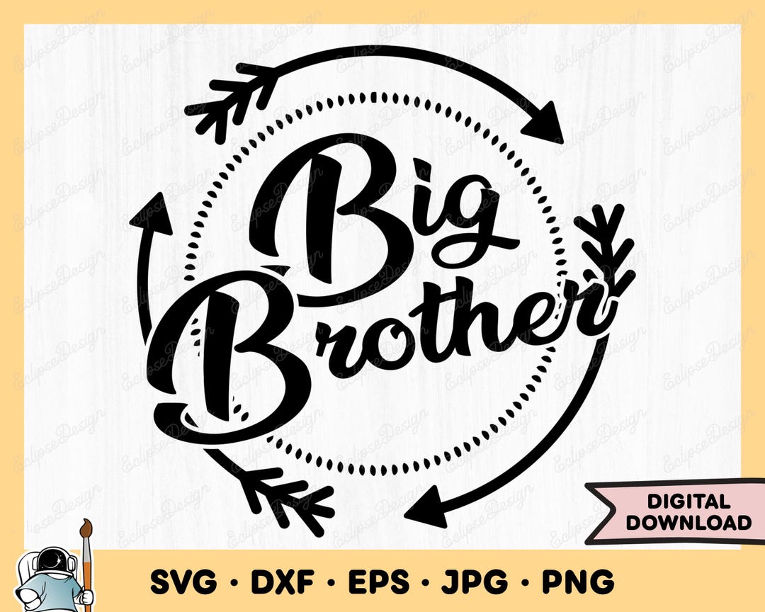 Big Brother SVG Clipart PNG (instant Digital Download) - Etsy