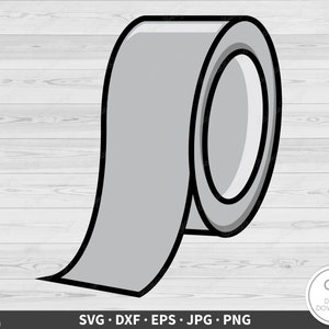 Duct Tape SVG • Clip Art Cut File Silhouette dxf eps png jpg • Instant Digital Download