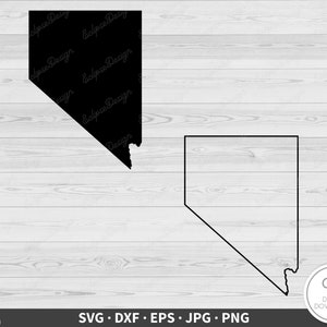 Nevada SVG staat illustraties gesneden bestand silhouet Instant Digitale Download dxf eps png jpg