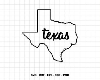 Texas SVG Clipart PNG Cricut Silhouette (Instant Digital Download)