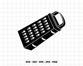 Cheese Grater SVG Clipart PNG Cricut Silhouette (Instant Digital Download)