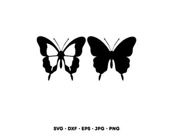 蝶 SVG | 蝶 クリップアート | 蝶 シルエット カット ファイル
