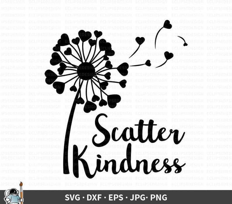 Flower Cricut Flower Silhouette Flower Clipart Flower Svg Dxf Eps Png Jpg Scatter Kindness Svg Dandelion Vector Flower Cut File Clip Art Art Collectibles Deshpandefoundationindia Org