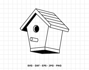 Birdhouse SVG Clipart PNG Cricut Silhouette (Instant Digital Download)