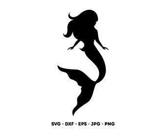 Syrena SVG Clipart PNG (natychmiastowe pobranie cyfrowe)