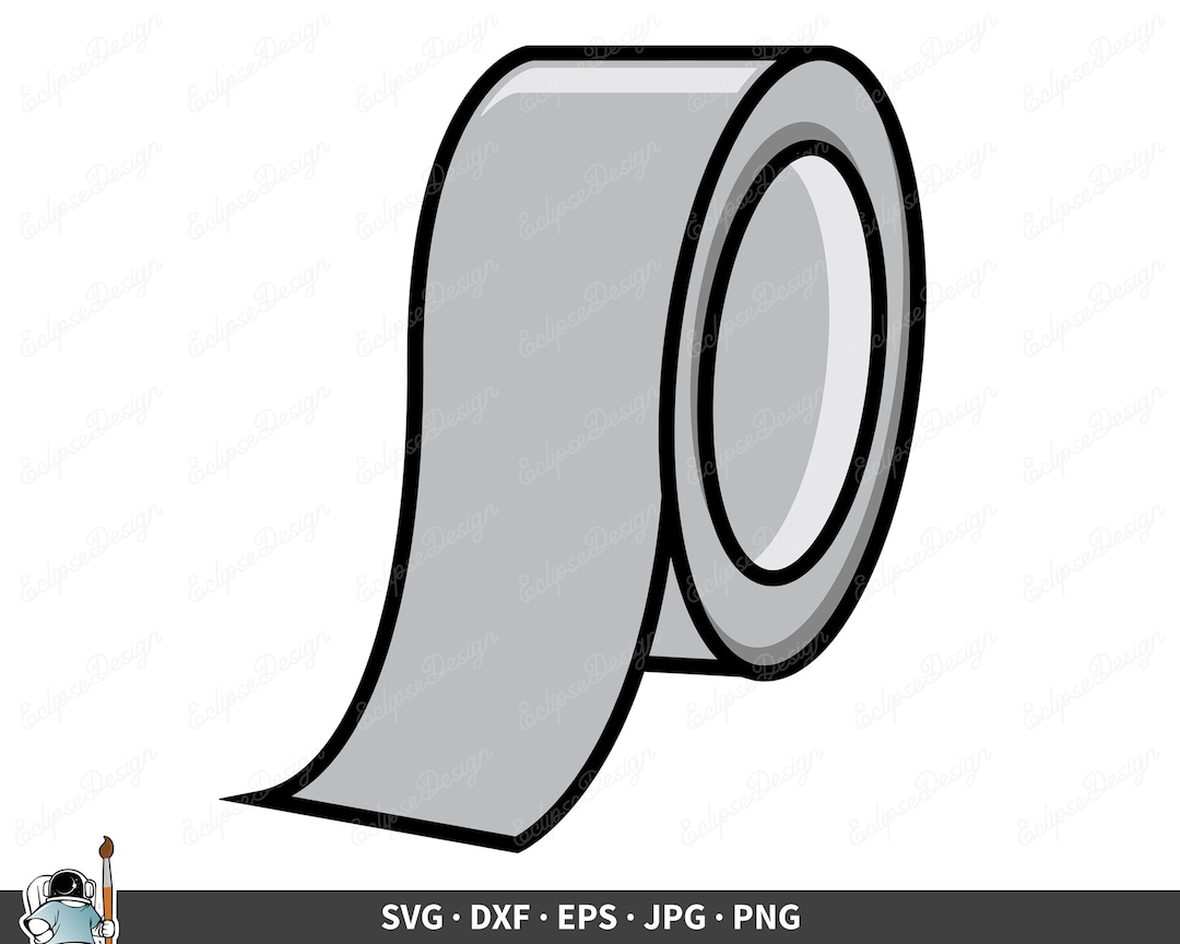 Duct Tape SVG Clip Art Cut File Silhouette Dxf Eps Png Jpg - Etsy Denmark