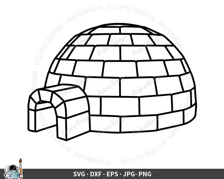Igloo Svg Arctic Igloo Art Igloo Clipart Igloo Cricut Igloo Etsy Ireland