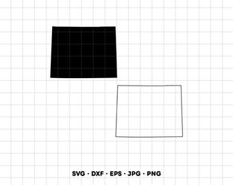 Wyoming State SVG Clipart PNG Cricut Silhouette (Instant Digital Download)
