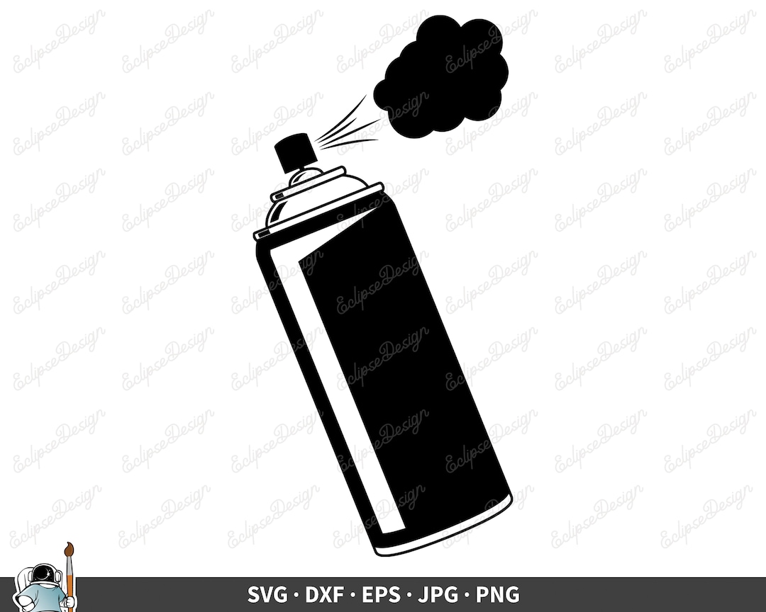Spray Paint Can SVG Graffiti Clip Art Cut File Silhouette Etsy UK