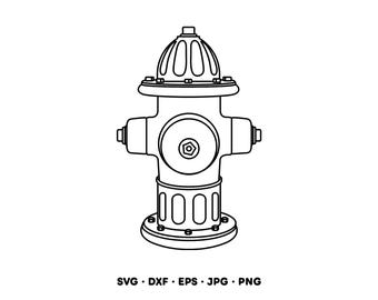 Feuer Hydrant SVG Clipart PNG (Instant Digital Download)