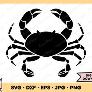 Krebs Sternzeichen Astrologie Krabbe SVG Krebs Clip Art Krebs geschnitten Datei Silhouette Sofortiger digitaler Download dxf eps png jpg