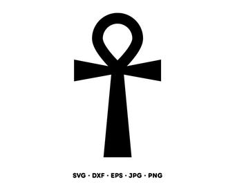 Egyptian Ankh SVG Clipart PNG Cricut Silhouette (Instant Digital Download)