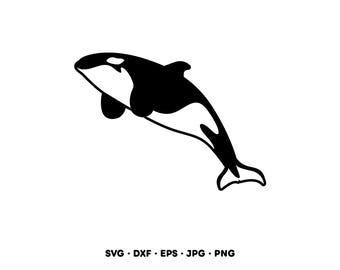Orka Orka SVG Clipart PNG (natychmiastowe pobranie cyfrowe)