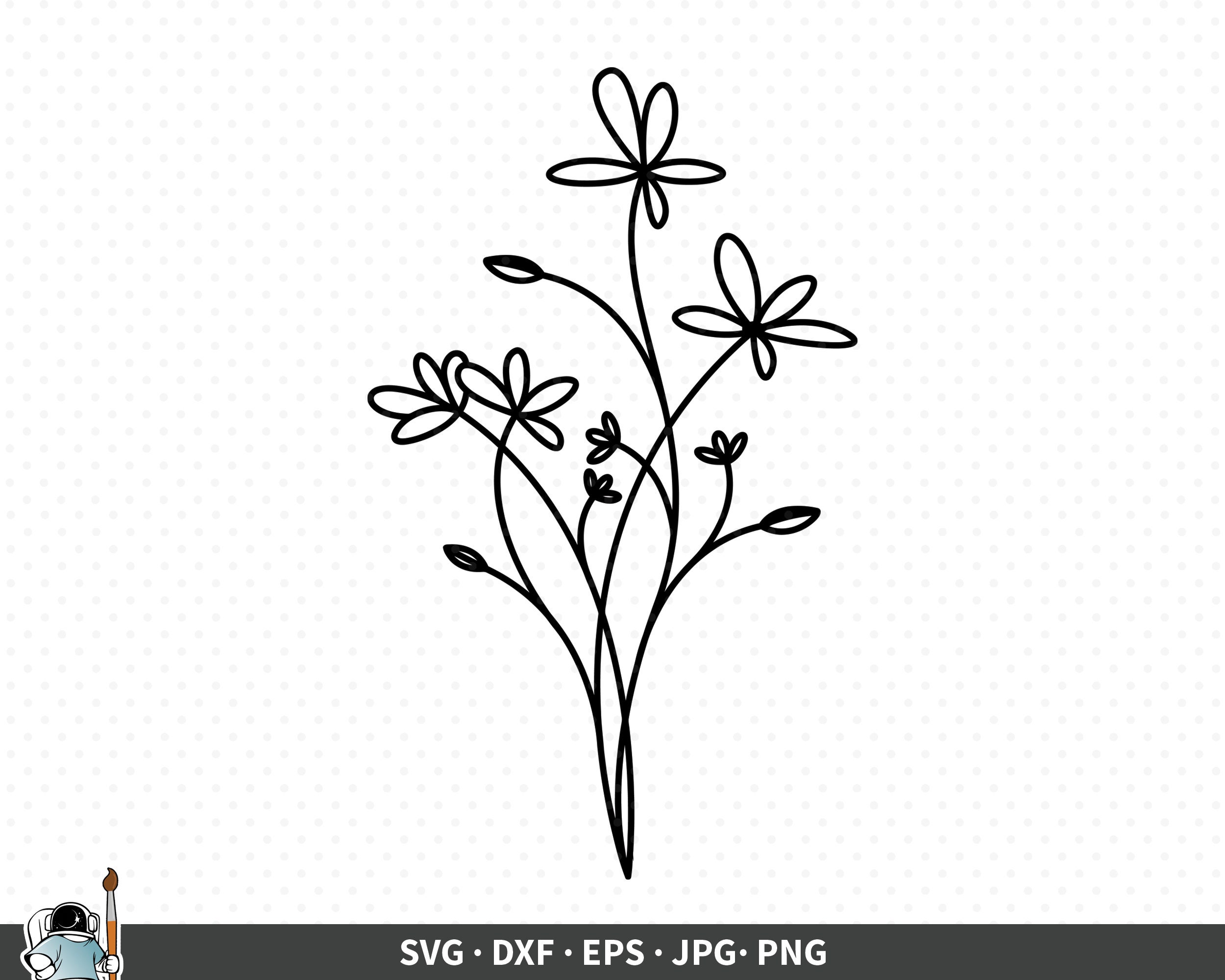 Flower Sketch SVG