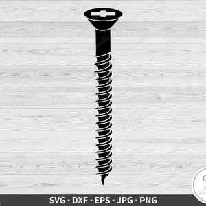 Screw SVG Tools Clip Art Cut File Silhouette Instant Digital Download