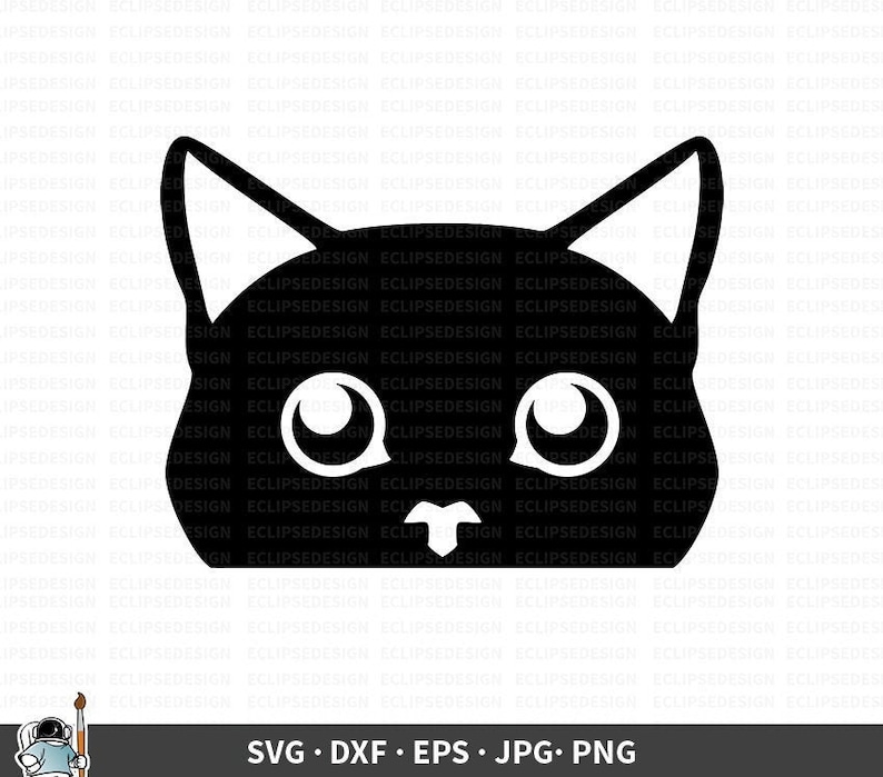 Download Peeking Cat SVG Cat Vector Cat Clipart Cat Cricut Cat Cut ...