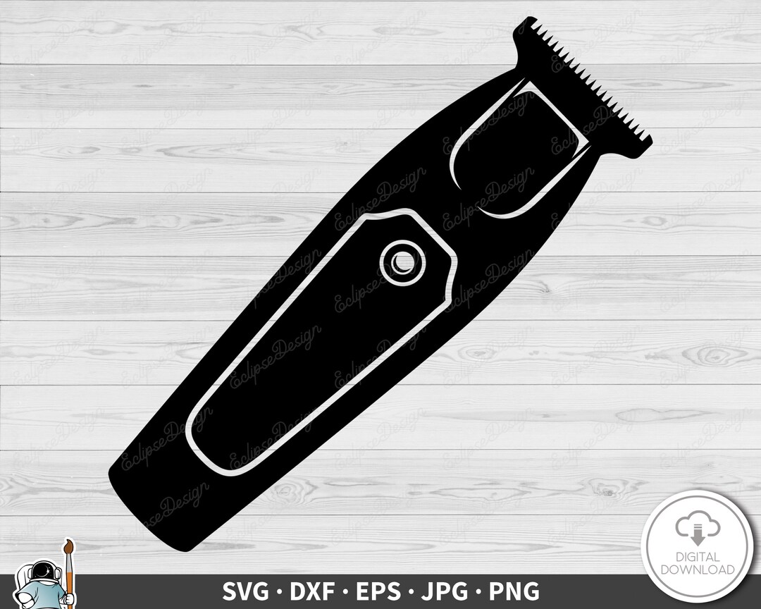 Hair Clippers SVG Cutting Clip Art Cut File Silhouette Dxf Eps Png Jpg