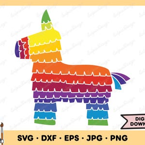 Pinata Fiesta SVG Pinata PNG Pinata Clip Art Cut File Silhouette Instant Digital Download