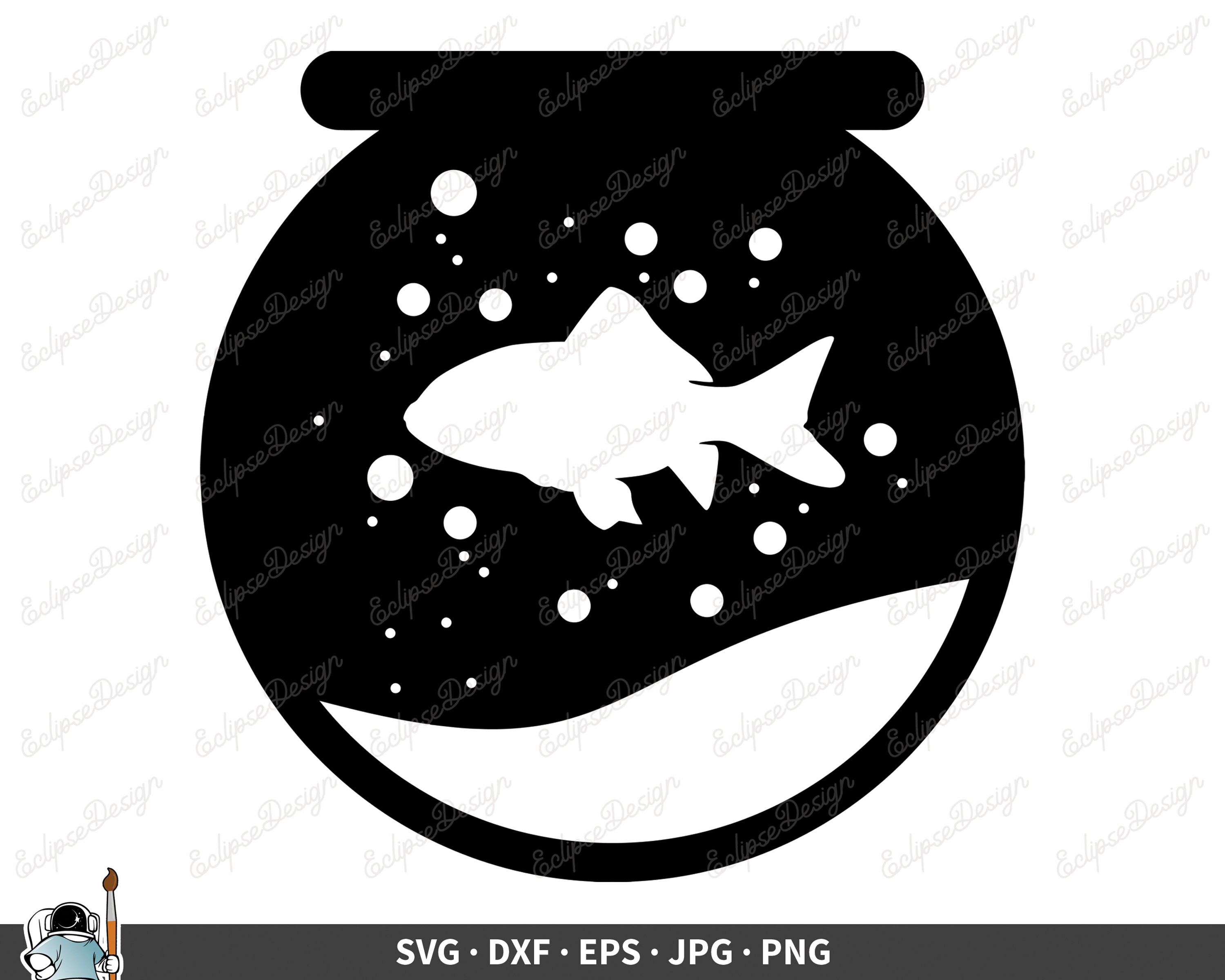 Fishbowl SVG Fish Clip Art Vector Fishbowl Clipart Fishbowl - Etsy