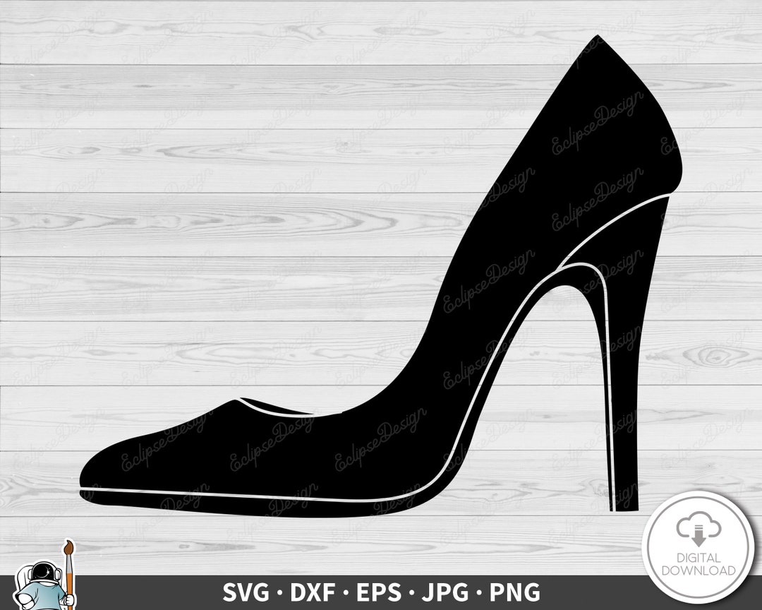 Shoes Heels SVG Clip Art Cut File Silhouette Instant Digital Download