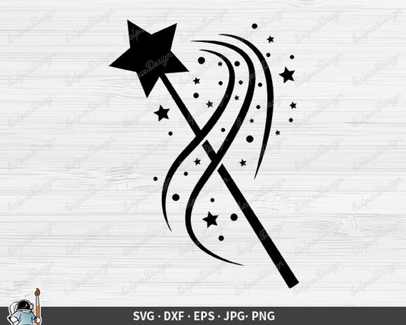 Magic Wand Svg Magic Wand Vector Magic Wand Clipart Magic Wand Etsy