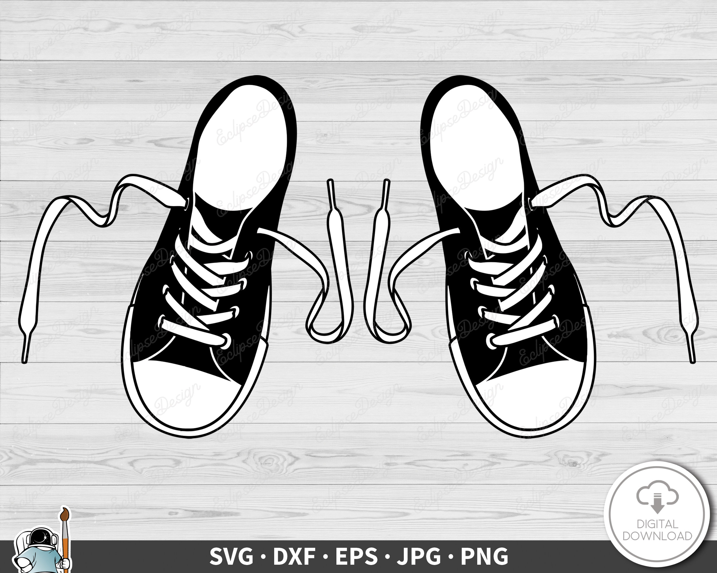 Untied Shoes Clipart