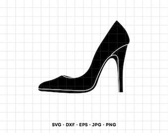 Shoes High Heels SVG Clipart PNG Cricut Silhouette (Instant Digital Download)