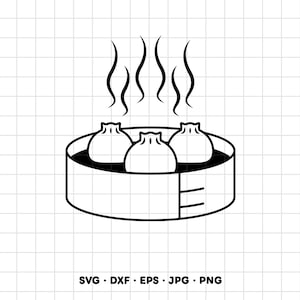 Suppenknödel SVG Clipart PNG Cricut Silhouette (Sofortiger digitaler Download) Bild 1