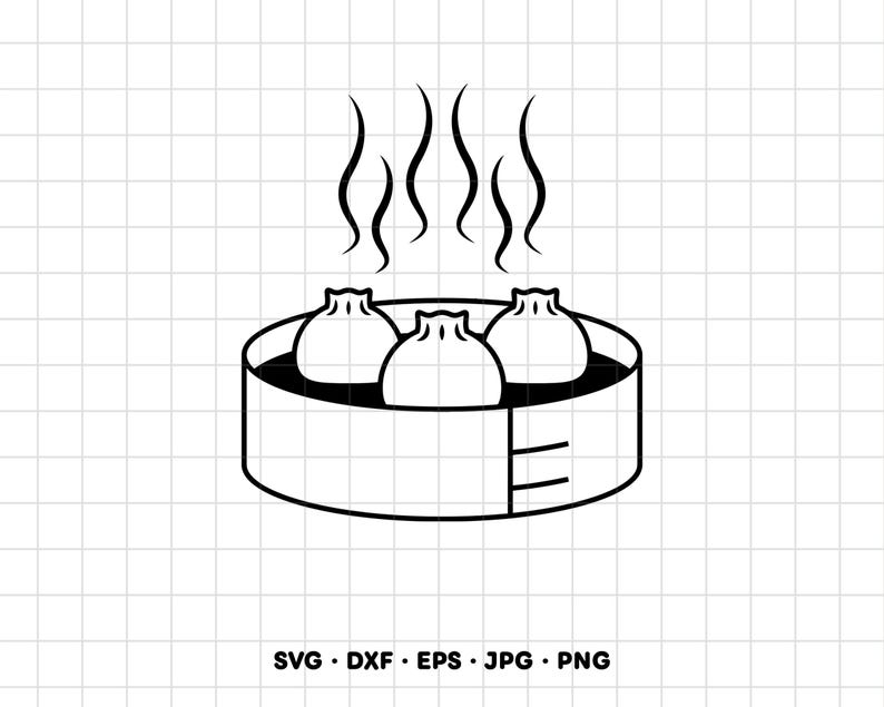 Suppenknödel SVG Clipart PNG Cricut Silhouette (Sofortiger digitaler Download) Bild 1